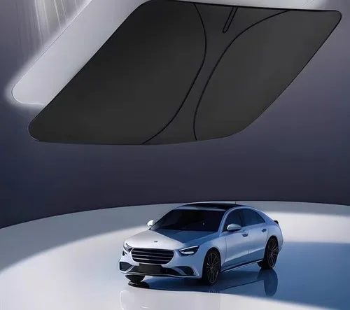 Vista 3 de Foldable Windscreen Sunshade for Honda HR-V 2023 2024 2025, Reflective Heat Blocker Front Window Ultraviolet Rays Protector Interior Shield