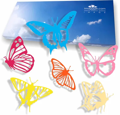 Vista 9 de Protección de ventana – Calcomanías anticolisión para evitar golpes de personas y pájaros en el cristal de la ventana – Juego de 18 calcomanías