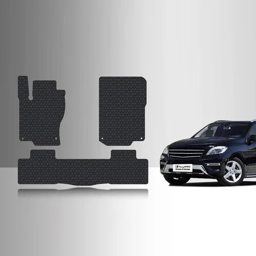 Vista 10 de ToughPRO Mercedes-Benz, clase GLE - Juego de tapetes para piso, muy resistente, para todo tipo de clima, de hule negro (2016-2017)
