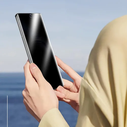 Vista 2 de LOOKSEVEN Paquete de 2 protectores de pantalla de hidrogel de privacidad para iPhone 11, película protectora de TPU suave de alta sensibilidad