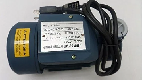 Vista 2 de Granja limpia centrífuga industrial eléctrica de la charca de la piscina de la bomba de agua 1/2hp