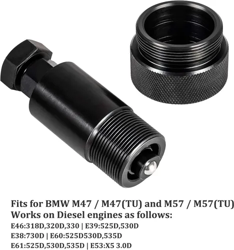 Vista 2 de Extractor de bomba de combustible de inyección de motor diesel reemplazar JTC 4720 herramienta de eliminación para BMW M47 M57 E38 E39 E46 E53 E60