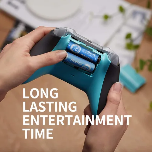 Vista 7 de Paquete de 32 pilas AA de hierro de litio doble A, 1.5 V, 3000 mAh, baterías de litio AA de larga duración para cámara Blink, repuesto de batería