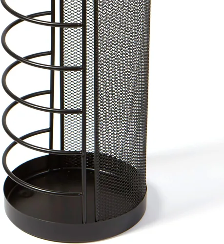 Vista 6 de Mind Reader Network Collection, soporte para paraguas, organizador de entrada, malla metálica, 5.5 pulgadas de largo x 5.5 pulgadas de ancho x 15.75