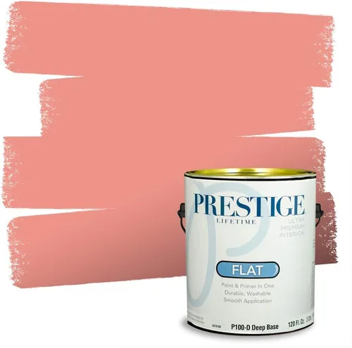 Vista 36 de Prestige Paints E100-T-SW6591 Pintura exterior e imprimación en uno, 1 galón, plano, combinación comparable de Sherwin Williams Amaryllis, 1 galón