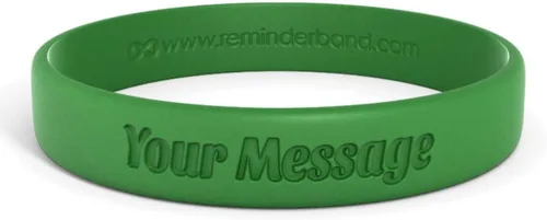 Vista 49 de Reminderband - Pulsera clásica de silicona 100% personalizada – Pulsera de goma de silicona personalizada – Personalizable, eventos, regalos, apoyo