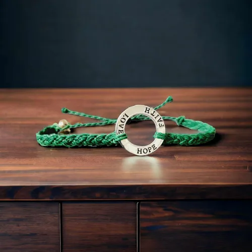 Vista 4 de Pulseras Mabuhay, para concientización sobre el cáncer de hígado, amor, esperanza, fe, en apoyo de seres queridos que luchan contra el cáncer