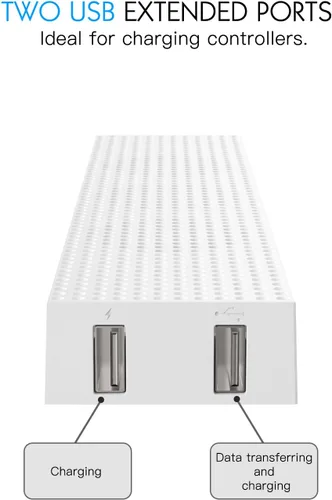 Vista 5 de MoKo Xbox One S Cooling Fan, Cooling Fan Stand Compatible with Xbox One S with 3 Built-in High Speed Fans, 2-Port USB Charing & Data Syncing and LH