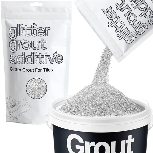 Hemway Glitter Grout Tile Additive - Aditivo de lechada con purpurina para azulejos, 100 g/ 3.53 onzas, para azulejos de baño o cocina con