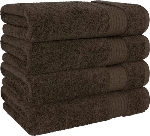 Vista 426 de Cotton Paradise 100% Cotton Turkish Washcloth Set for Bathroom, 4 Piece Soft Absorbent Small Hand Face Towels Wash Rags, Lilac