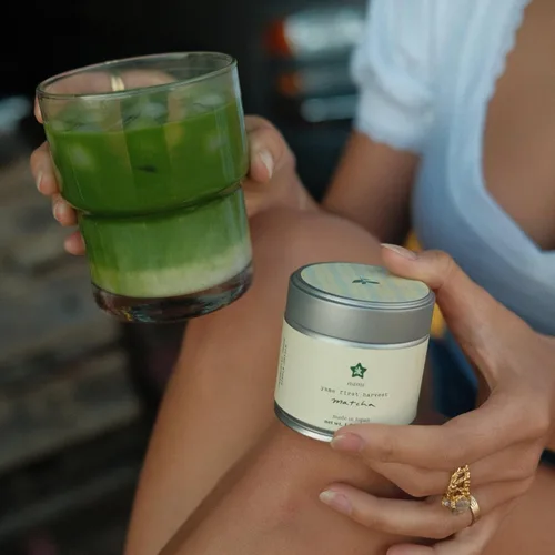 Vista 6 de Nami Matcha – Primera cosecha de Yame, Japón – Polvo de té verde japonés premium – 30g – Origen único