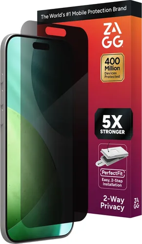Vista 61 de ZAGG Glass Elite - Protector de pantalla antirreflejo para Apple iPhone 16e/ 14/13/ 13 Pro - Protección contra roturas 5X, tecnología antihuellas