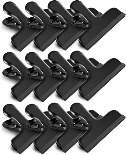 Vista 10 de Paquete de 6 clips para bolsa, color negro