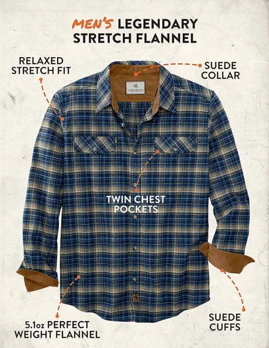 Vista 4 de Legendary Whitetails - Camisa Legendary de franela para hombre