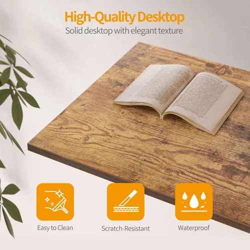 Vista 20 de CubiCubi Escritorio en forma de L de 59 pulgadas con puertos de carga USB y luces LED, escritorio de esquina para computadora con cajón y estante