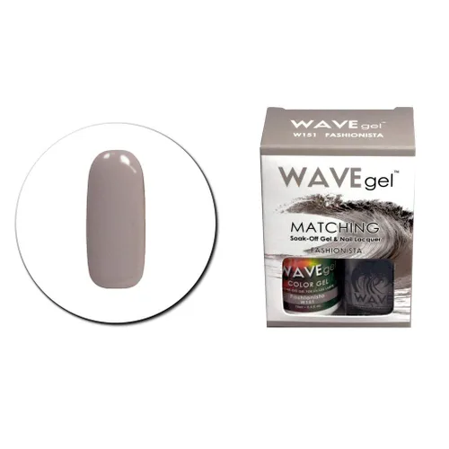Vista 195 de WAVEGEL Soak-0ff - Juego de esmalte de uñas y gel a juego - Falu Coffee - W161-161 I 0.5 onzas
