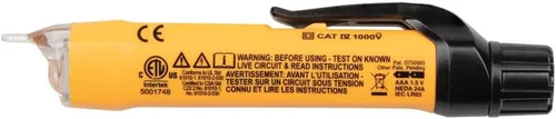 Vista 10 de Klein Tools NCVT3P - Probador de voltaje sin contacto de doble rango, bolígrafo de 12-1000 V CA, linterna, alarmas LED audibles e intermitentes