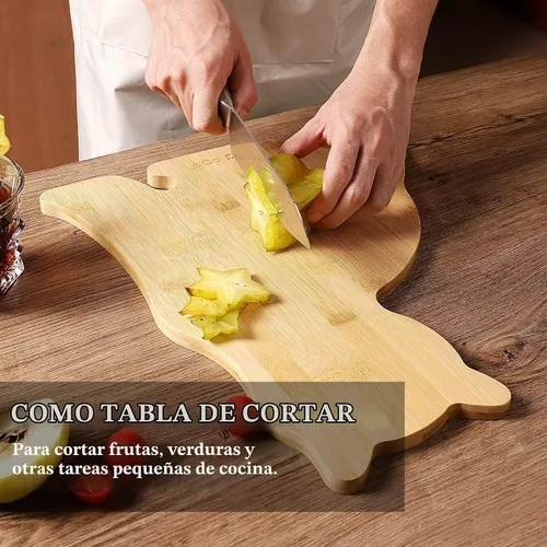 Vista 4 de TJ POP Tabla de charcutería con forma de mariposa, tabla de cortar pequeña para cocina, tabla de servir para frutas y verduras, bonita tabla