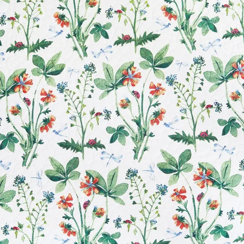 Vista 8 de C&F Home Clover Bug - Juego de edredón de 2 piezas tamaño individual, estampado floral verde, 100% algodón, ligero, lavable a máquina, reversible