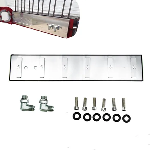 Billet - Kit de montaje y cubierta de aluminio para 1989-2002 Cummins Turbo Diesel 5.9L 12v 24v Dual Port Ram VE44 P7100 Bombas (Plata)