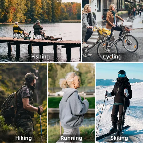 Vista 7 de ROCKBROS Cooling Neck Gaiter Face Gaiter Balaclava Mask Summer Face Cover Sun UV Protection for Men Women