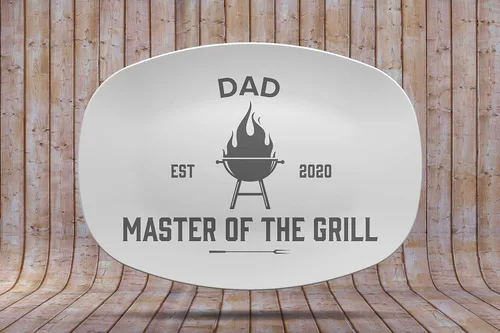 Vista 3 de Harper Livingston Barbacoa Grill + Chill Día del Padre Personalizado Papá Idea de regalo Apto para microondas DecoWare™