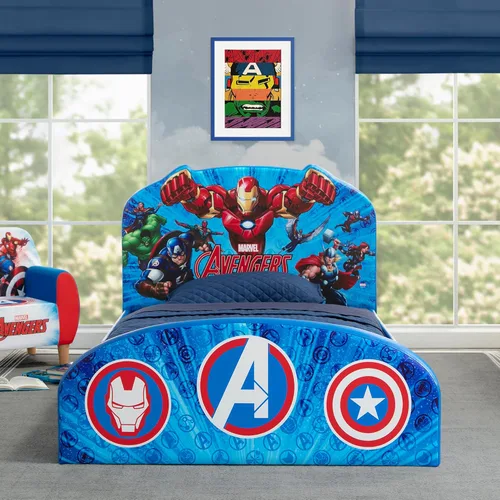 Delta Children Cama individual tapizada Marvel Avengers, Azul