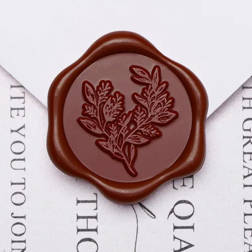 Vista 20 de UNIQOOO Calcomanías de Sello de Cera - Calcomanías de Sello de Sobre de Invitación de Boda de Eucalipto, 100 Piezas de Calcomanías Autoadhesivas
