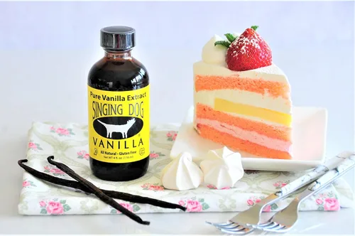 Vista 7 de Singing Dog Vanilla: Extracto de vainilla puro, botella de 2 onzas líquidas, vainilla sin azúcar, totalmente natural, sin OMG, sin maíz, kosher