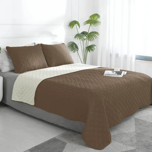 Vista 17 de Easy-Going - Juego de colcha reversible con 2 fundas de almohada, tamaño matrimonial/queen, colcha suave, resistente al agua y a las manchas