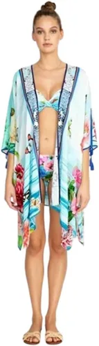 Vista 2 de Johnny Was Kimono corto Costa Azul Multi LG, Multi