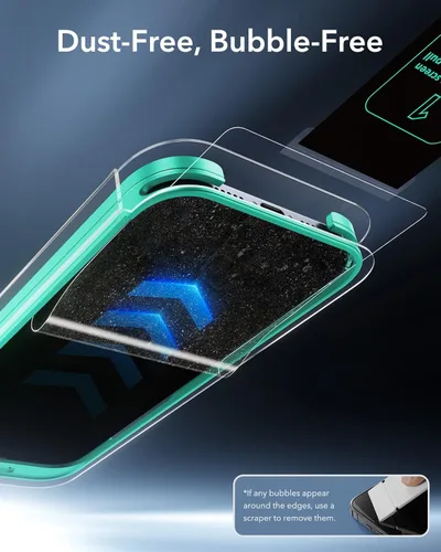 Vista 5 de ESR 3 Pack 9H+ Vidrio para iPhone 13 Pro Max/iPhone 14 Plus Protector de pantalla de privacidad, [Grado militar a prueba de roturas y más duradero]