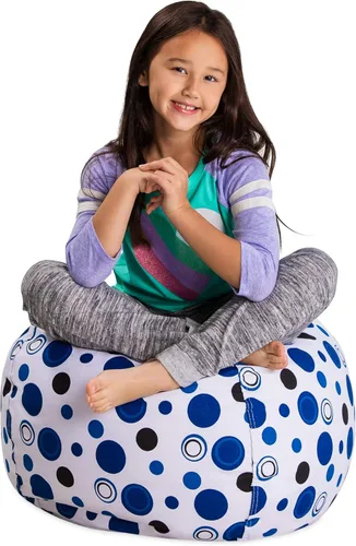 Posh Stuffable - Sillón puff con almacenamiento para niños, contenedor de animales de peluche, organizador de juguetes de niños