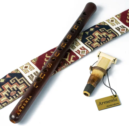 DUDUK armenio hecho a mano de ARMENIA - Instrumento de viento de madera semiprofesional de madera de albaricoque - Oboe Balaban - Instrucción de