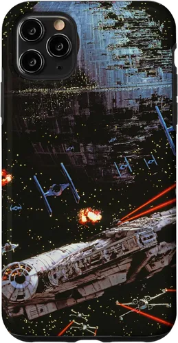 Vista 13 de Carcasa negra para iPhone 14 Pro Max Star Wars El Retorno de la Estrella de la Muerte Jedi II