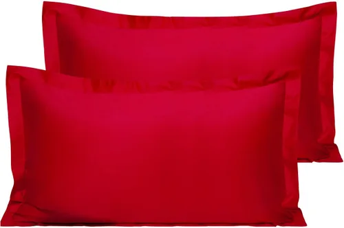 Vista 41 de NTBAY Fundas de almohada estándar de algodón – Fundas de almohada de algodón egipcio de 500 hilos, paquete de 2 fundas de almohada Oxford súper