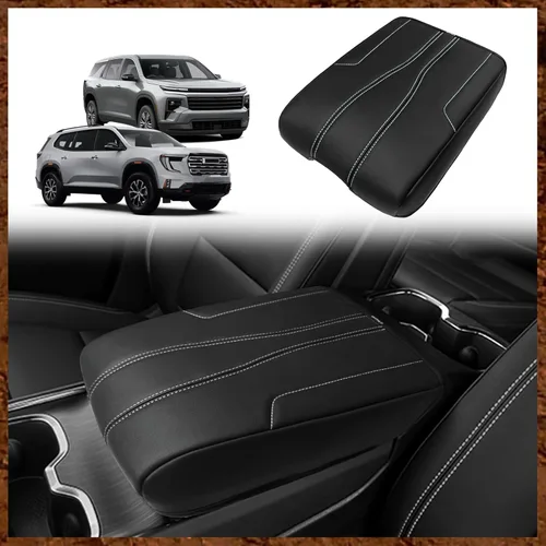 Vista 109 de Muslogy Funda para reposabrazos de consola central apta para Chevy Silverado/Tahoe y GMC Sierra/Yukon 2007-2013, cómoda almohadilla