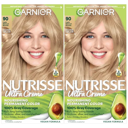 Vista 45 de Garnier Color de Cabello Nutrisse Crema Nutritiva, 10 Negro (Regaliz) Tinte Permanente para el Cabello, 1 Unidad (El Empaque Puede Variar)