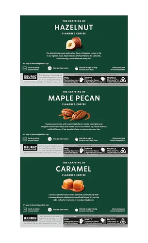 Vista 8 de Starbucks Paquete variado de café K-Cup, 1 canela Dolce, 1 avellana, 1 moca, 1 Cr me Brulee, 1 nuez de arce, 1 caramelo, 10 cápsulas K-Cups, 1 CT
