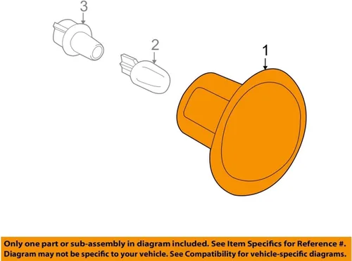 Vista 4 de Para 2010 2011 2012 2013 2014 2015 2016 2017 2018 2019 2020 2021 Ford Transit Connect Luces de repetición de luz de marca de alerón Amber #9T1Z13K376