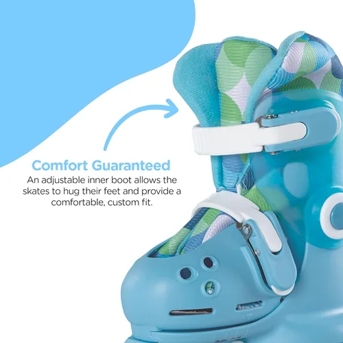 Vista 6 de Volution Learner Twista Patines – Patines ajustables 2 en 1 para niños a partir de 2 años – Convierte de patines de tres ruedas a patines en línea