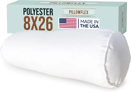 Vista 12 de Pillowflex Almohada de almohada (8 x 10 pulgadas), relleno de almohada redonda, relleno de poliéster de felpa para fundas decorativas, relleno