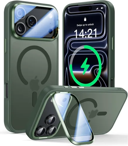 Vista 70 de VOFATA [Protección Completa Mejorada de la Cámara] para Funda iPhone Air con Cubierta de Cámara con Soporte [Compatible con MagSafe][Protección