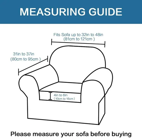 Vista 5 de H.VERSAILTEX Fundas elásticas para sofá de 2 piezas, color marrón, de alta elasticidad, 2 piezas, tela jacquard de elastano, súper suave