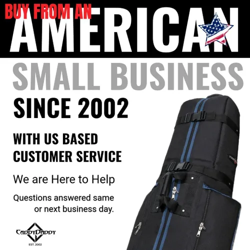 Vista 5 de CaddyDaddy Constrictor Funda para bolsa de viaje de golf de lados suaves con espuma gruesa y densa acolchada en la parte superior, cobertura