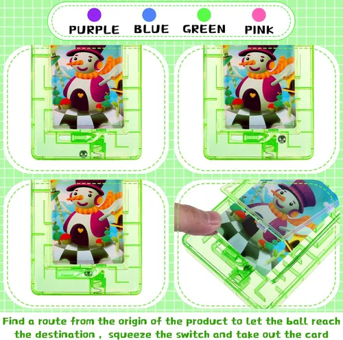Vista 5 de Caja de regalo de 8 piezas de rompecabezas de laberinto de dinero, soporte de tarjeta de plástico, juego de máquina de pinball, regalo en efectivo