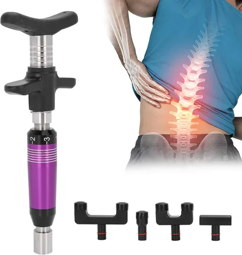 Vista 7 de YUYTE Herramienta de ajuste quiropráctico manual de columna vertebral, pistola de masaje de 6 engranajes, ajuste de vertebración cervical espondy