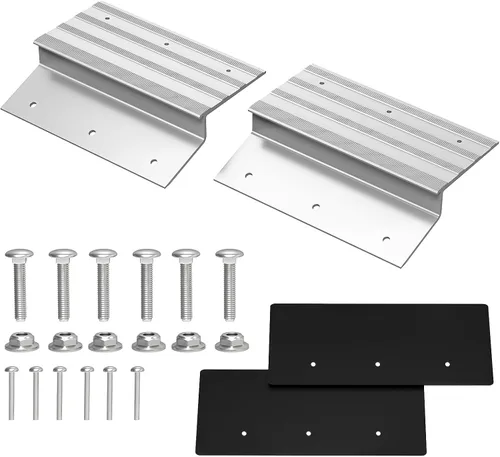 Vista 9 de Salcod Kit Superior de Rampa de Aluminio, Extremos de Rampa de Carga Resistentes de 2"× 8" para Camión, Motocicleta, Cortacésped y ATV, Capacidad