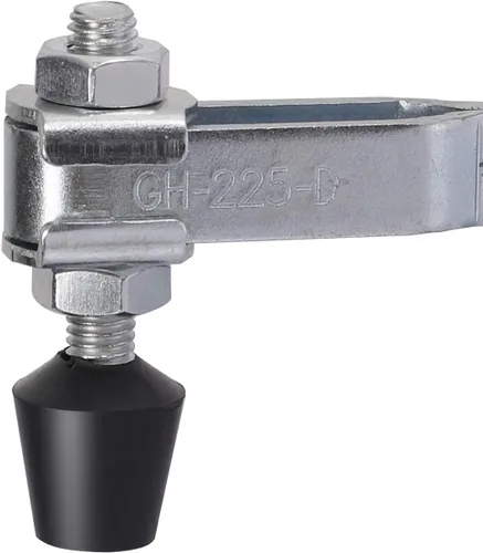 Vista 3 de KEILEOHO 6 abrazaderas de palanca 225D, abrazadera de sujeción de 500 libras, abrazadera de cierre horizontal de liberación rápida, abrazadera