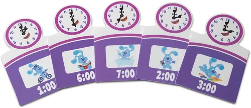 Vista 4 de Melissa & Doug Blue's Clues & You! - Reloj magnético de madera (31 piezas)